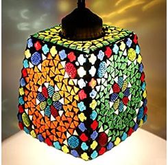 58% Off on Decorated Glass Hanging Light - Amazon